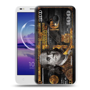 Силиконовый чехол на Alcatel U5 HD 5047d с принтом Доллар деньги