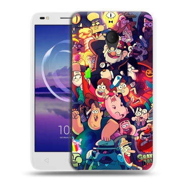 Силиконовый чехол на Alcatel U5 HD 5047d с принтом Gravity Falls Гравити Фолз