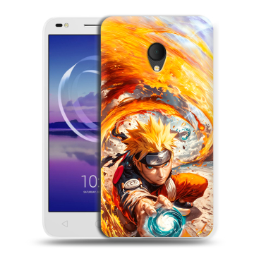 Силиконовый чехол на Alcatel U5 HD 5047d с принтом Аниме Наруто Naruto