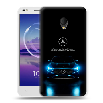 Силиконовый чехол на Alcatel U5 HD 5047d с принтом Mercedes Мерседес Силиконовый чехол на Alcatel U5 HD 5047d с принтом Mercedes Мерседес