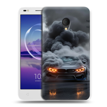 Силиконовый чехол на Alcatel U5 HD 5047d с принтом BMW БМВ Силиконовый чехол на Alcatel U5 HD 5047d с принтом BMW БМВ