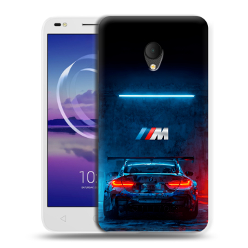 Силиконовый чехол на Alcatel U5 HD 5047d с принтом BMW БМВ