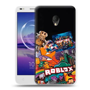 Силиконовый чехол на Alcatel U5 HD 5047d с принтом Roblox Роблокс