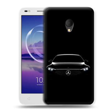 Силиконовый чехол на Alcatel U5 HD 5047d с принтом Mercedes Мерседес
