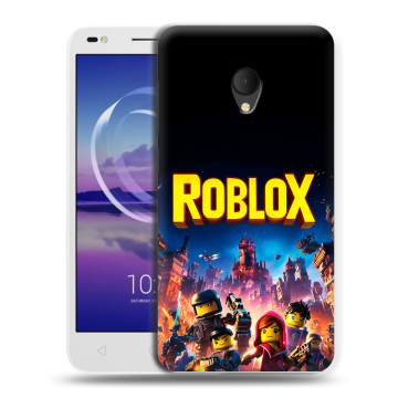 Силиконовый чехол на Alcatel U5 HD 5047d с принтом Roblox Роблокс