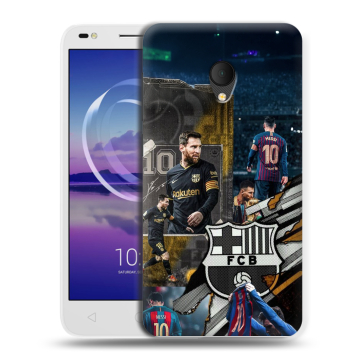 Силиконовый чехол на Alcatel U5 HD 5047d с принтом Messi Barcelona