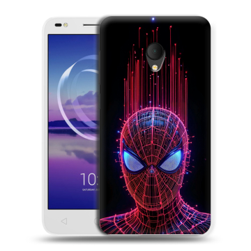Силиконовый чехол на Alcatel U5 HD 5047d с принтом Spiderman Человек паук