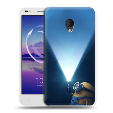 Силиконовый чехол на Alcatel U5 HD 5047d с принтом Миньоны