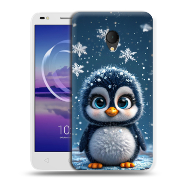 Силиконовый чехол на Alcatel U5 HD 5047d с принтом Новый год