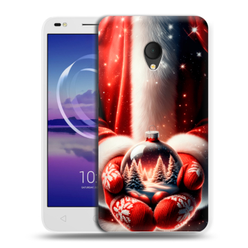 Силиконовый чехол на Alcatel U5 HD 5047d с принтом Новый год