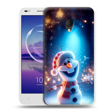 Силиконовый чехол на Alcatel U5 HD 5047d с принтом Новый год