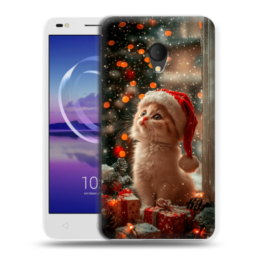Силиконовый чехол на Alcatel U5 HD 5047d с принтом Новый год