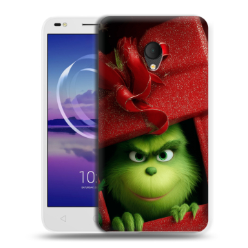 Силиконовый чехол на Alcatel U5 HD 5047d с принтом Новый год