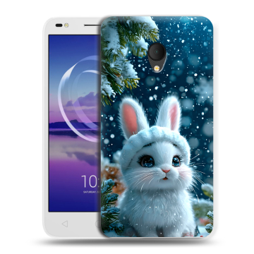 Силиконовый чехол на Alcatel U5 HD 5047d с принтом Новый год