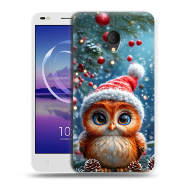 Силиконовый чехол на Alcatel U5 HD 5047d с принтом Новый год