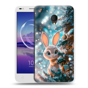 Силиконовый чехол на Alcatel U5 HD 5047d с принтом Новый год