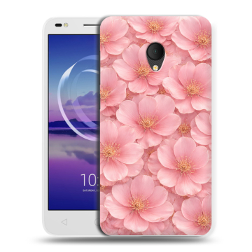 Силиконовый чехол на Alcatel U5 HD 5047d с принтом женский