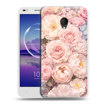 Силиконовый чехол на Alcatel U5 HD 5047d с принтом женский