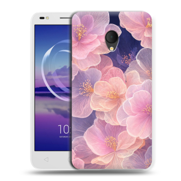 Силиконовый чехол на Alcatel U5 HD 5047d с принтом женский