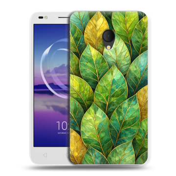 Силиконовый чехол на Alcatel U5 HD 5047d с принтом женский
