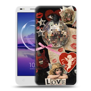 Силиконовый чехол на Alcatel U5 HD 5047d с принтом для девочек