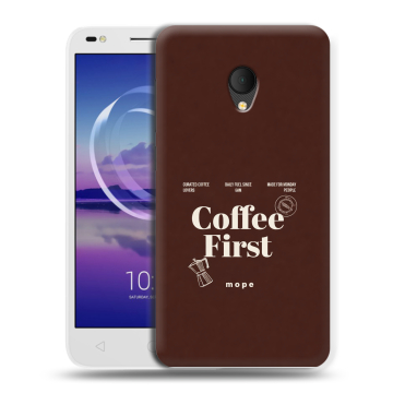 Силиконовый чехол на Alcatel U5 HD 5047d с принтом женский