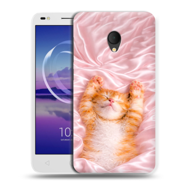 Силиконовый чехол на Alcatel U5 HD 5047d с принтом женский