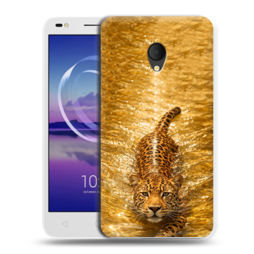 Силиконовый чехол на Alcatel U5 HD 5047d с принтом женский
