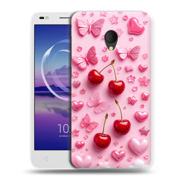 Силиконовый чехол на Alcatel U5 HD 5047d с принтом для девочек