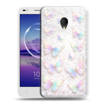 Силиконовый чехол на Alcatel U5 HD 5047d с принтом женский