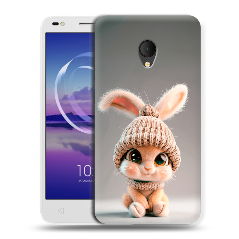 Силиконовый чехол на Alcatel U5 HD 5047d с принтом Кролик Силиконовый чехол на Alcatel U5 HD 5047d с принтом Кролик
