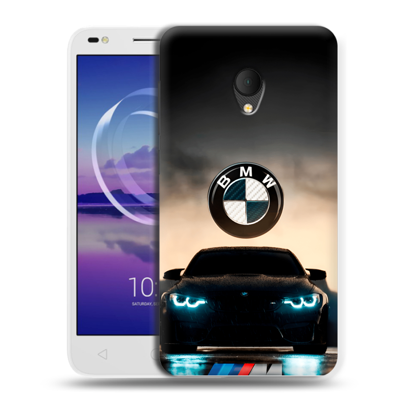 Силиконовый чехол на Alcatel U5 HD 5047d с принтом БМВ BMW Силиконовый чехол на Alcatel U5 HD 5047d с принтом БМВ BMW