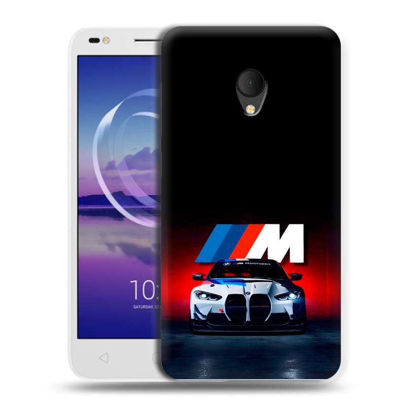 Силиконовый чехол на Alcatel U5 HD 5047d с принтом БМВ BMW Силиконовый чехол на Alcatel U5 HD 5047d с принтом БМВ BMW