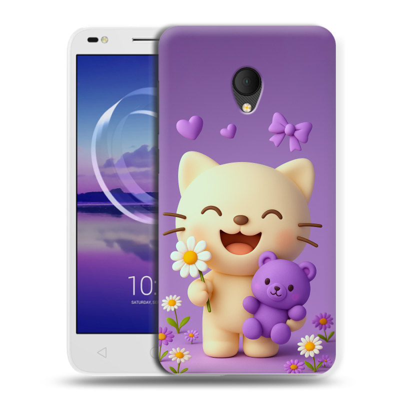 Силиконовый чехол на Alcatel U5 HD 5047d с принтом для девочек Силиконовый чехол на Alcatel U5 HD 5047d с принтом для девочек
