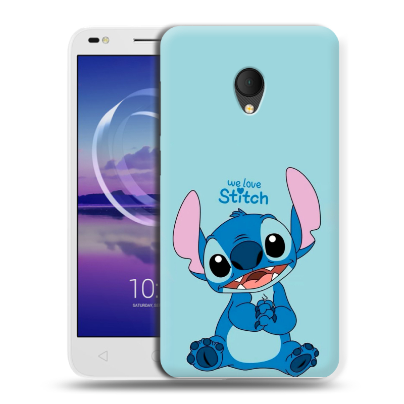 Силиконовый чехол на Alcatel U5 HD 5047d с принтом Лило и Стич Силиконовый чехол на Alcatel U5 HD 5047d с принтом Лило и Стич