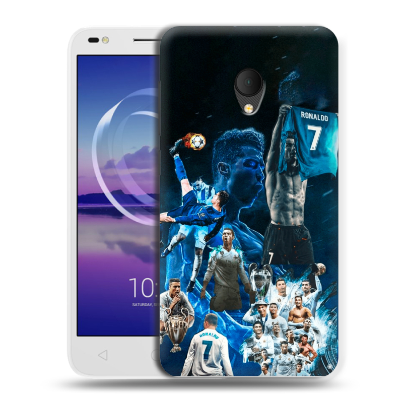 Силиконовый чехол на Alcatel U5 HD 5047d с принтом Реал Роналдо Силиконовый чехол на Alcatel U5 HD 5047d с принтом Реал Роналдо