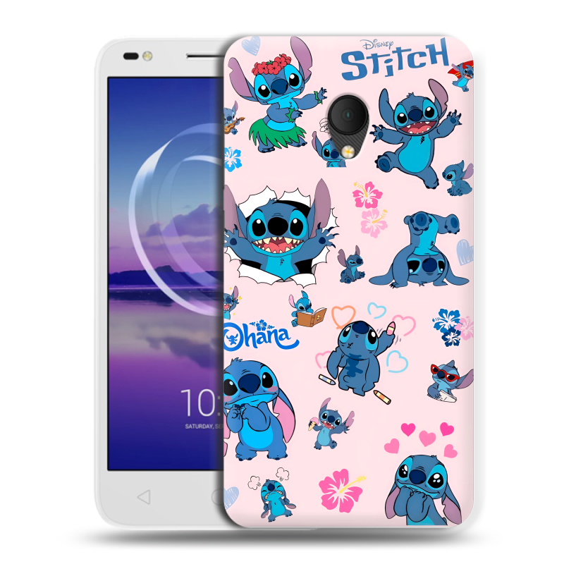 Силиконовый чехол на Alcatel U5 HD 5047d с принтом Лило и Стич Силиконовый чехол на Alcatel U5 HD 5047d с принтом Лило и Стич