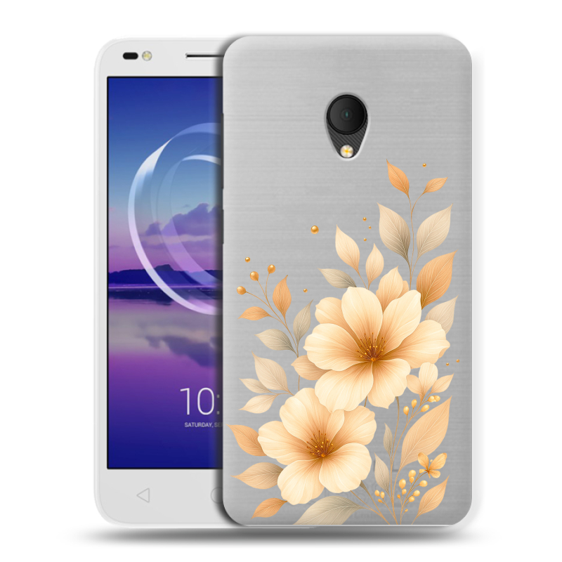 Силиконовый чехол на Alcatel U5 HD 5047d с принтом для девушки Силиконовый чехол на Alcatel U5 HD 5047d с принтом для девушки