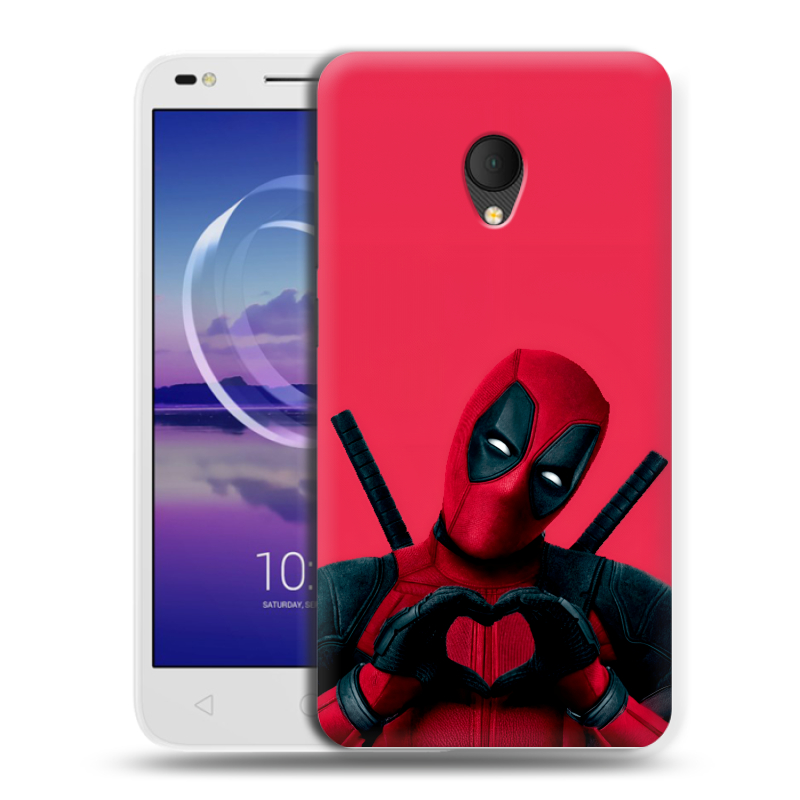Силиконовый чехол на Alcatel U5 HD 5047d с принтом Дедпул Deadpool Силиконовый чехол на Alcatel U5 HD 5047d с принтом Дедпул Deadpool