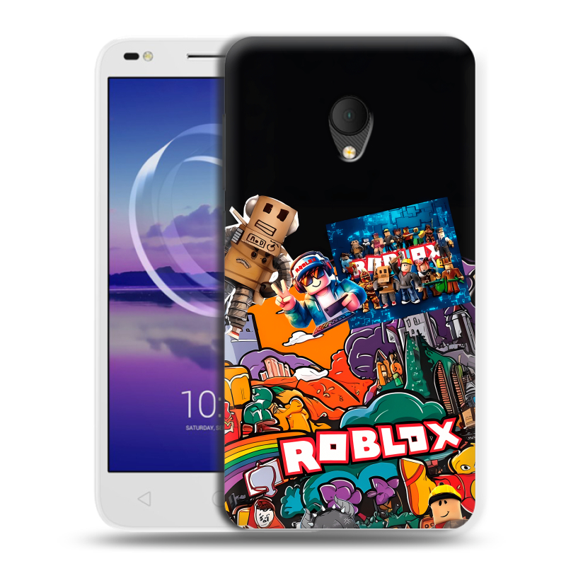 Силиконовый чехол на Alcatel U5 HD 5047d с принтом Roblox Роблокс Силиконовый чехол на Alcatel U5 HD 5047d с принтом Roblox Роблокс