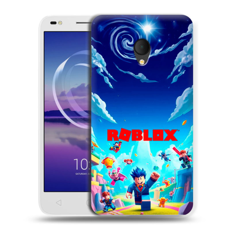 Силиконовый чехол на Alcatel U5 HD 5047d с принтом Roblox Роблокс Силиконовый чехол на Alcatel U5 HD 5047d с принтом Roblox Роблокс