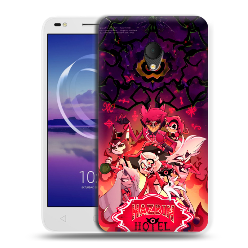 Силиконовый чехол на Alcatel U5 HD 5047d с принтом Hazbin Hotel Отель Хазбин Силиконовый чехол на Alcatel U5 HD 5047d с принтом Hazbin Hotel Отель Хазбин