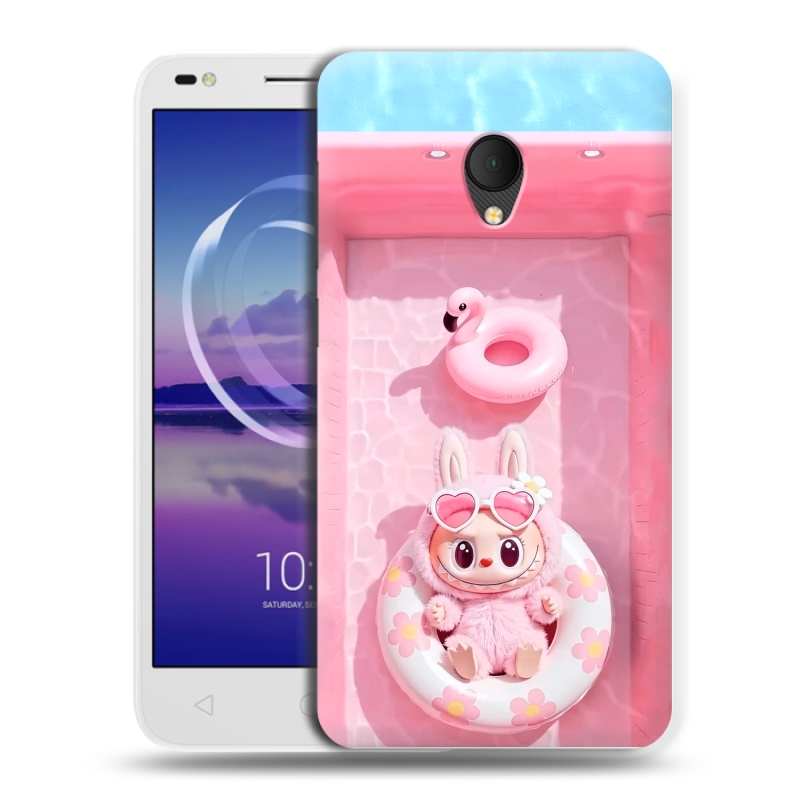 Силиконовый чехол на Alcatel U5 HD 5047d с принтом Labubu Лабубу Силиконовый чехол на Alcatel U5 HD 5047d с принтом Labubu Лабубу
