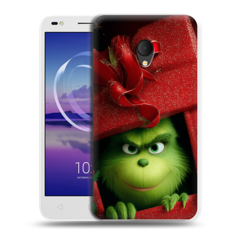 Силиконовый чехол на Alcatel U5 HD 5047d с принтом Новый год Силиконовый чехол на Alcatel U5 HD 5047d с принтом Новый год