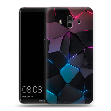 Силиконовый чехол на Huawei Mate 10 с принтом Геометрия неона Силиконовый чехол на Huawei Mate 10 с принтом Геометрия неона
