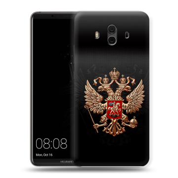 Силиконовый чехол на Huawei Mate 10 с принтом Герб России Силиконовый чехол на Huawei Mate 10 с принтом Герб России