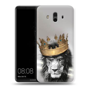 Силиконовый чехол на Huawei Mate 10 с принтом Лев с короной Силиконовый чехол на Huawei Mate 10 с принтом Лев с короной