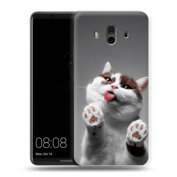 Силиконовый чехол на Huawei Mate 10 с принтом Коты Силиконовый чехол на Huawei Mate 10 с принтом Коты