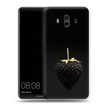 Силиконовый чехол на Huawei Mate 10 с принтом Черная клубника Силиконовый чехол на Huawei Mate 10 с принтом Черная клубника
