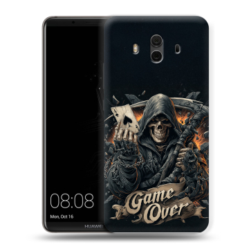 Силиконовый чехол на Huawei Mate 10 с принтом Скелет карты Силиконовый чехол на Huawei Mate 10 с принтом Скелет карты